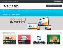 Tablet Screenshot of centeksolutions.com